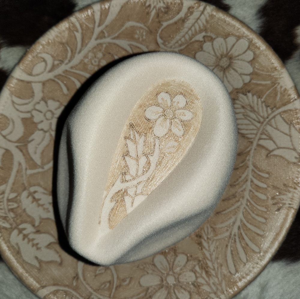 Custom burned felt hat